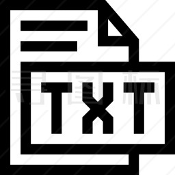 TXT格式图标