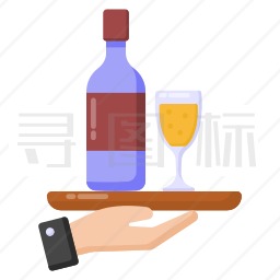 葡萄酒饮料图标