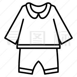 婴儿服装图标