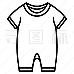 婴儿服装图标