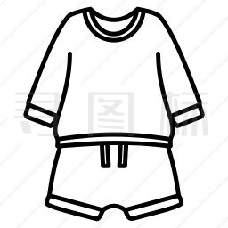 婴儿服装图标