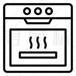 烤箱图标标志图片
