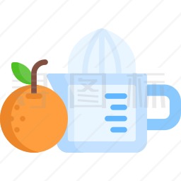 柑橘榨汁机图标