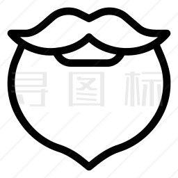 小胡子图标