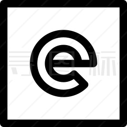 字母E图标