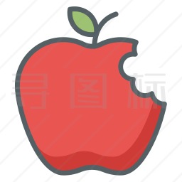 苹果咬伤图标