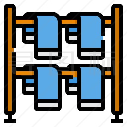 毛巾架图标