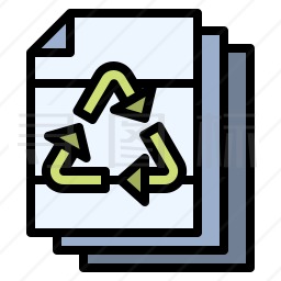 废纸回收图标
