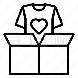 服装捐赠图标