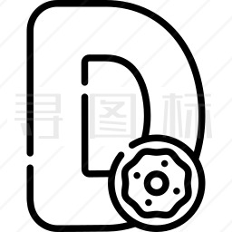 字母D图标