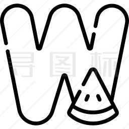 字母W图标