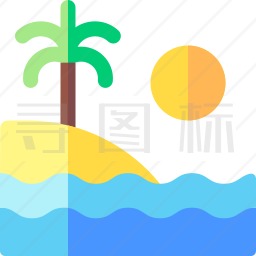 海滩图标