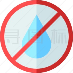 禁止用水冲洗图标
