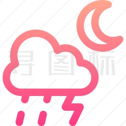 雷雨图标