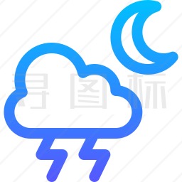 雷雨图标