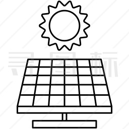 太阳能电池板图标