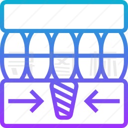 牙种植体图标