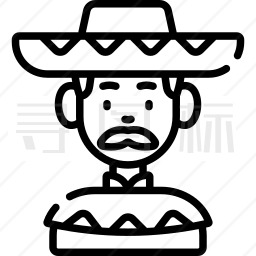 墨西哥男人图标