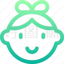 小女孩图标