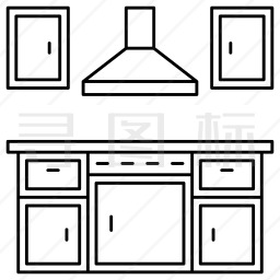 厨房家具图标