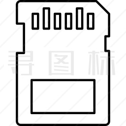 微型SD卡图标