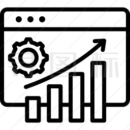 增长报告图标