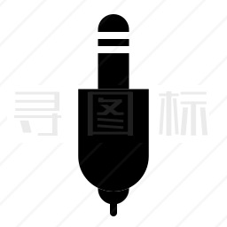 音频插孔图标