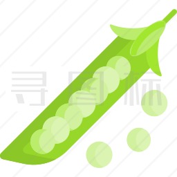 绿色的豌豆图标