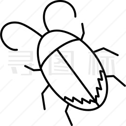 蟑螂的画法简笔画图片图片