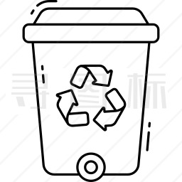 垃圾桶的标志简笔画图片