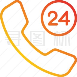 24小时支持图标