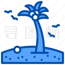 海滩图标