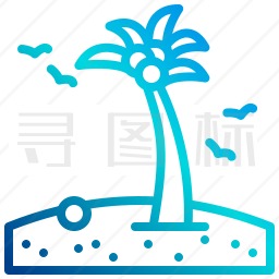 海滩图标