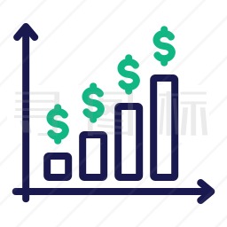 利润增长图标