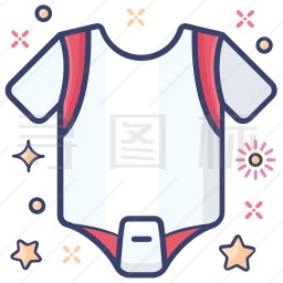 婴儿服装图标