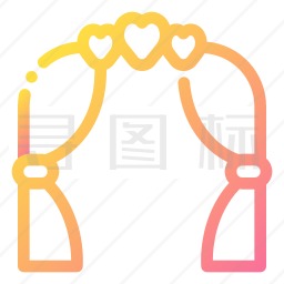 婚礼拱门图标