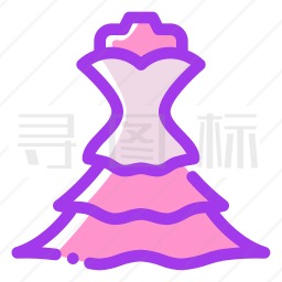 新娘礼服图标