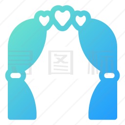 婚礼拱门图标