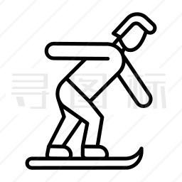 滑雪板图标