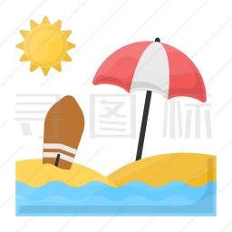 海滩图标