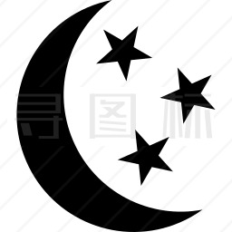 月亮和星星图标