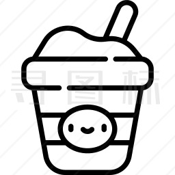 一杯酸奶简笔画图片