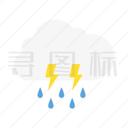 雷雨图标