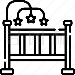 婴儿床图标