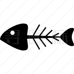 鱼骨轮廓图标