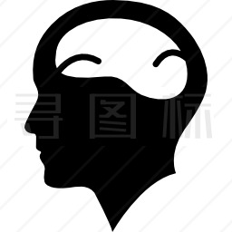 秃头男人脑袋图标