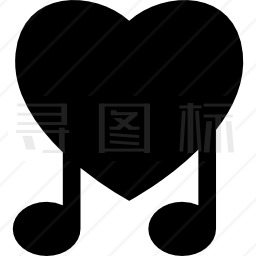 音乐爱情符号图标