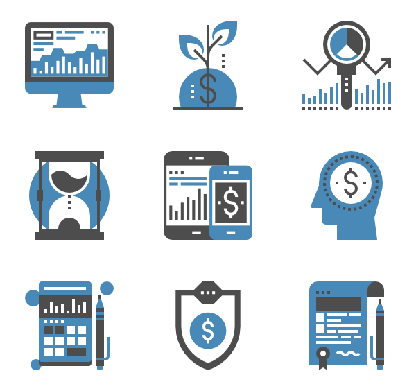 分析与投资图标
