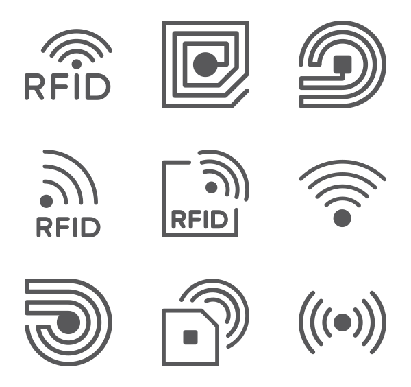 RFID芯片图标