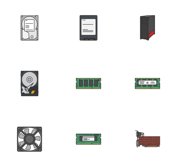 计算机组件图标